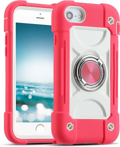 Vista 64 de MARKILL Compatible con iPhone Se3/iPhone Se2, Funda para iPhone 6/6S, Funda para iPhone 7/iPhone 8 de 4.7 Pulgadas con Soporte Anular, Funda