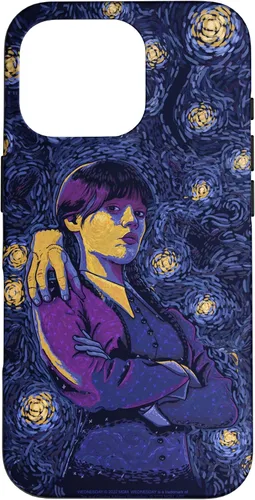 Vista 20 de Wednesday & Thing in Starry Night by Vincent Van Goth Case for iPhone 17