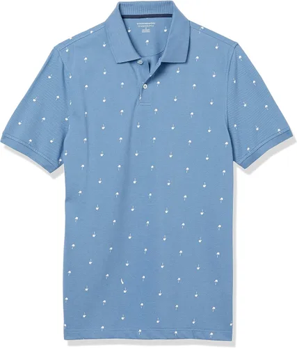 Vista 29 de Amazon Essentials Camiseta polo para hombre de manga corta y ajuste ajustado de algodón piqué Naranja Albaricoque