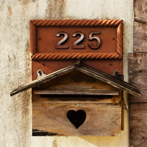 Vista 3 de 20 piezas de números de buzón para casa al aire libre 0-9, señales de puerta y habitación autoadhesivas, etiquetas de número de dirección para pared