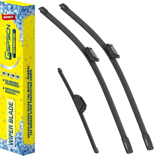 Vista 27 de GSPSCN 2 limpiaparabrisas de repuesto para Cooper R55, R56, R57, 2013, 2014, 2015, 19 + 18 pulgadas (juego de 2)
