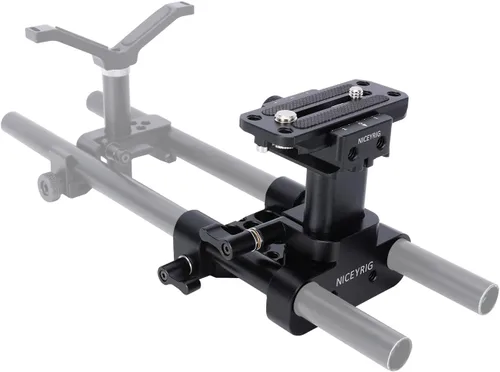 Vista 6 de NICEYRIG Placa base elevadora de riel de 0.591 in para ARCA-Swiss estándar, sistema de elevación de 1.142 in universal para plataforma de hombro