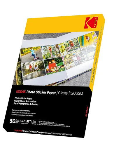 Vista 9 de Kodak Papel fotográfico brillante de 4 x 6 pulgadas, 100 unidades de 66 libras - 8.47 oz/m (41175-9891181). Este producto no es compatible