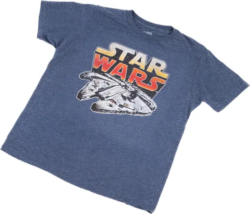 Vista 3 de Star Wars Big Millenium Falcon Sunset Logo Graphic Tee para niño