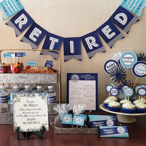Vista 5 de LukieJac Ideas de regalo para mujeres y hombres jubilados, decoración de fiesta de jubilación, los mejores regalos divertidos de jubilación