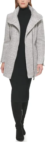 Vista 4 de Calvin Klein Chaqueta de lana asimétrica para mujer