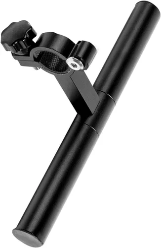 Vista 2 de KOMBIUDA 1 marco de extensión de manillar negro para soporte extensor de manillar de bicicleta para lámpara y antorcha, accesorio esencial
