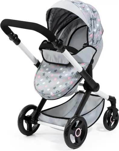 Vista 2 de Bayer Xeo - Juego de cochecito de muñeca de 11 piezas, cochecito con accesorios para muñecas de 18 pulgadas