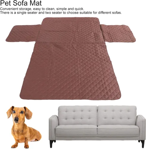 Vista 5 de Protector de sofá para mascotas, funda impermeable para muebles con material de tela suave para perros y gatos, tapete lavable para sala de estar