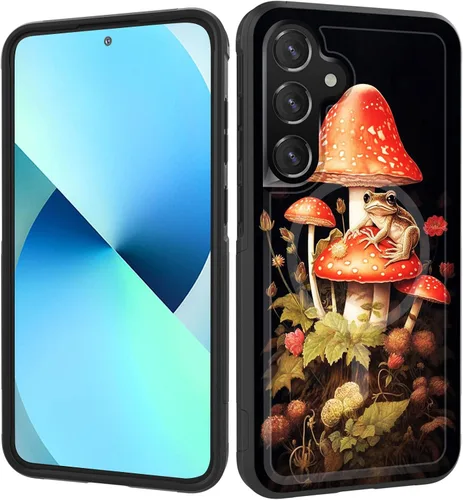 Vista 72 de Funda magnética para Galaxy A16 5G, [compatible con MagSafe] [protección contra caídas de grado militar] Funda resistente a prueba de golpes