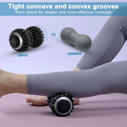 Vista 2 de Uppye Pelota de masaje vibratoria para aliviar el dolor, pelota de movilidad para terapia física y recuperación de entrenamiento, herramientas