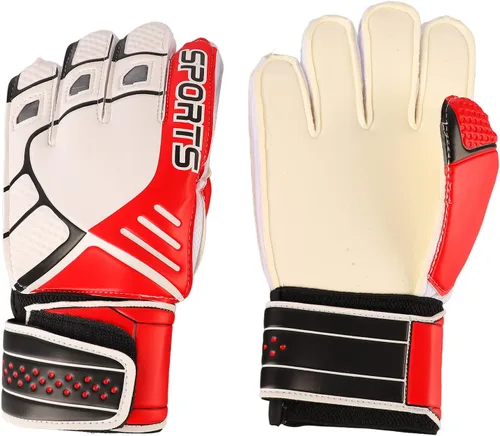 Vista 7 de RiToEasysports Guantes de portero de fútbol de látex con procesamiento de protección gruesa para una apariencia exquisita para adultos