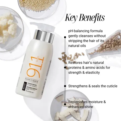 Vista 3 de Biotop Professional 911 Quinoa Nourishing & Hydrating Duo - Champú de quinua 911 (16.9 onzas) y acondicionador 911 (16.9 onzas) para cabello seco