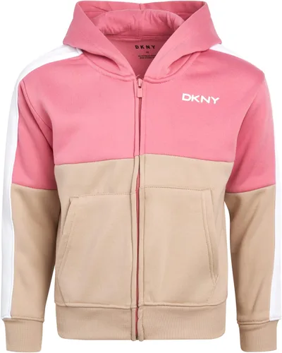 Vista 5 de DKNY Conjunto de sudadera con capucha y pantalón deportivo de 3 piezas para niñas