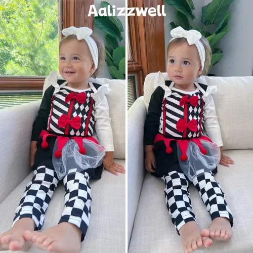 Vista 3 de Aalizzwell Ropa de San Valentín para bebé niña
