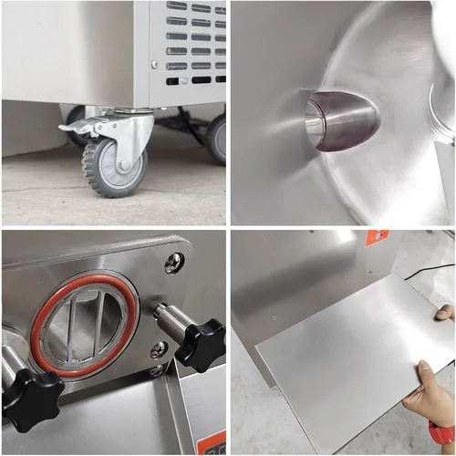 Vista 8 de Máquina de helado duro comercial, 8 galón/h rendimiento 5.8L cilindro gelato máquina del fabricante de helados, para restaurantes y aperitivos 8
