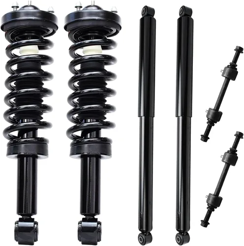 Vista 29 de Detroit Axle - Kit de puntales delanteros de 6 piezas para Ford Escape 2014-2019, 2 puntales y muelles helicoidales, 2 enlaces de barra