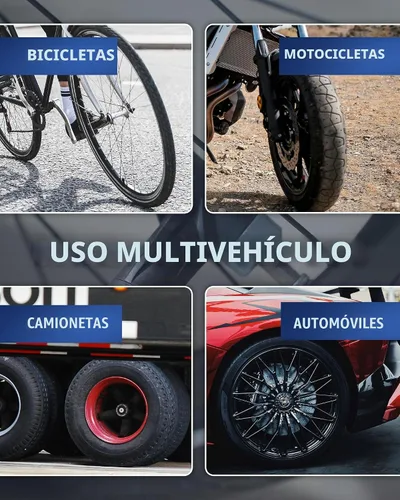 Vista 9 de Adaptador de Válvula Presta para Bomba con Pinza de Aire Desmontable de Schrader a Presta – Inflador de Neumáticos de Bicicleta Preciso y Medidor