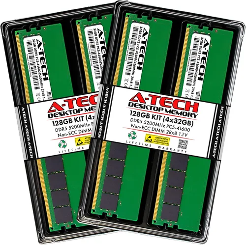 Vista 21 de A-Tech 8GB DDR5 4800MHz PC5-38400 CL40 UDIMM 1.1V sin ECC sin búfer DIMM 288-Pin PC de escritorio PC/computadora RAM módulo de actualización