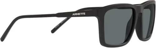 Vista 12 de ARNETTE An4283 Shyguy - Lentes de sol cuadrados para hombre, color negro mategris oscuro, polarizados, 2.205in, Negro mateGris oscuro polarizado.