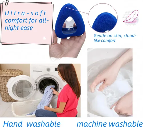 Vista 5 de Paquete de 4 mascarillas F20 CPAP compatibles con mascarilla facial completa F20 de tamaño pequeño, suave y transpirable, reduce el rendimiento