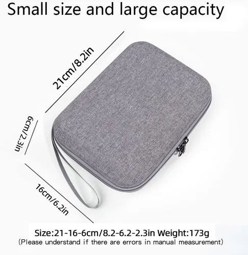 Vista 4 de Funda de transporte compatible con cámara de acción Insta360 GO 3 [con 2 protectores de pantalla]
