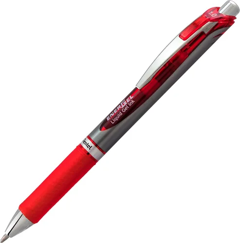 Vista 10 de Pentel EnerGel RTX - Bolígrafo de gel líquido retráctil, línea mediana, punta de metal, tinta de colores surtidos, paquete de 4 unidades (BL77BP4M)
