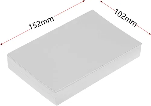 Vista 2 de Papel fotográfico láser brillante 4R de 4 x 6 pulgadas, 157 gsm, 100 hojas, papel recubierto de doble cara de alta calidad para impresoras láser