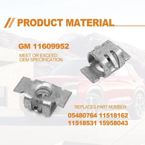 Vista 3 de 25 tuercas especiales para parachoques delantero, clip de tuerca para panel de revestimiento de parachoques - Compatible con GM - OEM 11609952