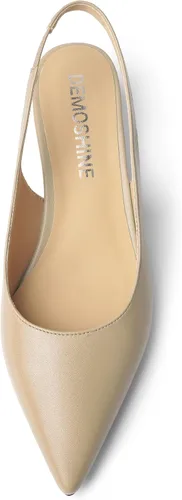 Vista 3 de Zapatos de tacón bajo para mujer, con puntera puntiaguda, sin cordones, de 1.5 pulgadas