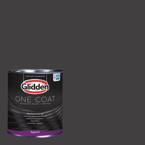 Vista 97 de Glidden Pintura Interior + Imprimación: Gris/Plata Antigua, Una Capa, Satinado, 1 Galón
