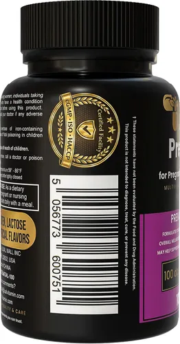Vista 4 de LUAL Vitaminas prenatales para mujeres con hierro • Multivitamínico