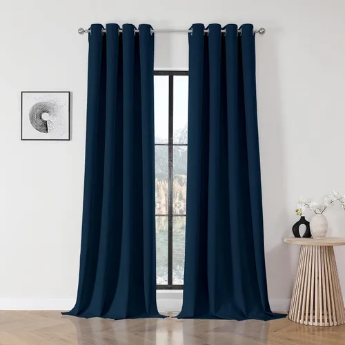 Vista 16 de Joydeco Cortinas opacas para dormitorio de 72 pulgadas de largo, 2 paneles de cortinas con aislamiento térmico para oscurecer la habitación