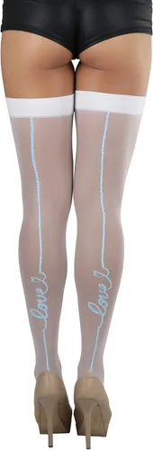 Vista 31 de ToBeInStyle Medias de red atemporales con costura trasera para mujer