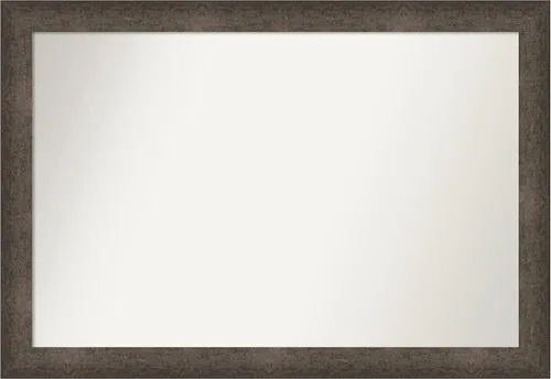 Vista 858 de Amanti Art Espejo de pared personalizado no biselado (25 x 25 pulgadas), marco de bronce acentuado, varios tamaños personalizados, espejo de baño