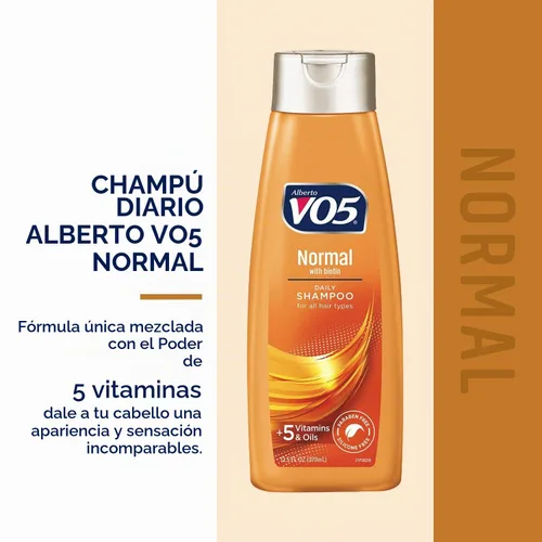 Vista 2 de Alberto VO5 Champú de equilibrio normal con vitaminas C y E para unisex, 12.5 onzas