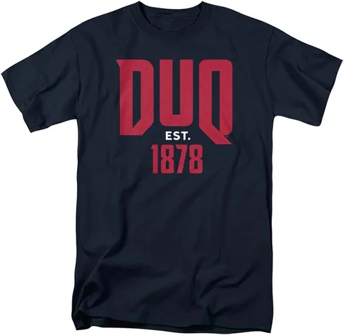 Vista 17 de LOGOVISION Colección de camisetas de algodón de manga corta unisex para hombres y mujeres Universidad de Adelphi