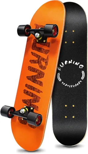 Vista 8 de PHOEROS Complete Skateboards- Standard Skateboards for Beginners Kids Boys Girls Teenager- 31''x 8''Canadian Maple Cruiser Pro Skate Board
