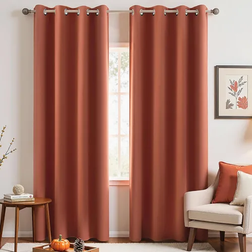 Vista 68 de KOUFALL Cortinas de Baño Aqua para Ventana, Juego de 2 Paneles Decoración Costera Cortinas Cortas Opacas para Ventana Pequeña de Cocina Puerta