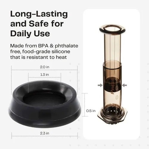 Vista 6 de Sello de émbolo de repuesto, compatible con cafetera y cafetera espresso AeroPress®