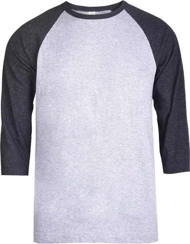 Vista 5 de TOP PRO Camiseta de béisbol casual con manga raglán 3/4 para hombre