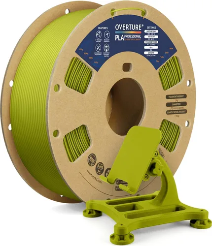 Vista 45 de Overture PLA Plus (PLA+) Filamento de 1/16 pulgadas, dureza mejorada con rollo PLA, con superficie de construcción 3D de 7.87 × 7.87 pulgadas, PLA
