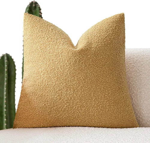 Vista 58 de Foindtower Fundas de almohada decorativas con textura de boucle, fundas de almohada sólidas, neutrales, suaves y acogedoras para silla, sofá