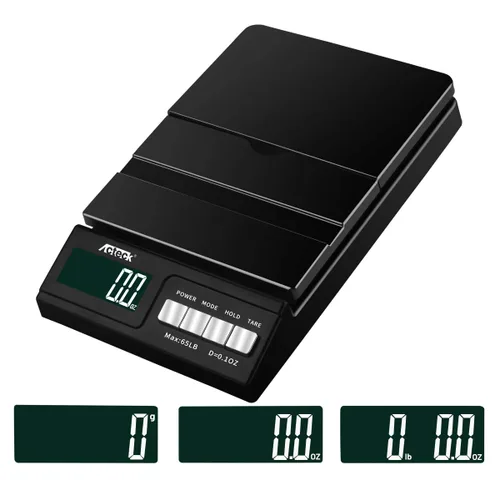 Vista 3 de Acteck Alta precisión A-CE65 Negro 0.1OZ Digital envío báscula, escala postal y escala de correo