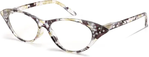 Vista 9 de FEISEDY Gafas de lectura ligeras de ojo de gato para mujeres retro pequeños antirreflejos lectores B0042