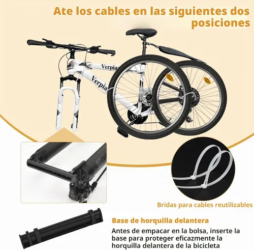 Vista 3 de Bolsa de transporte plegable para bicicleta de carretera MTB de 26-29 pulgadas