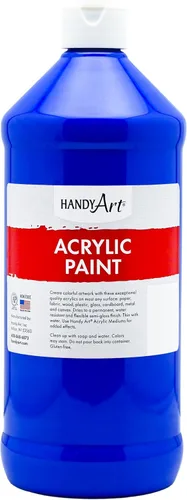 Vista 94 de Handy Art Pintura acrílica, juego de 12 colores, botellas de 16 onzas, acrílico líquido para estudiantes semibrillante, consistencia de flujo