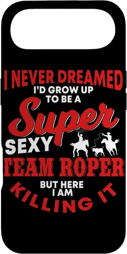 Vista 27 de Funny Team Roper Quote Rodeo Western Horse Roping Case para iPhone 17