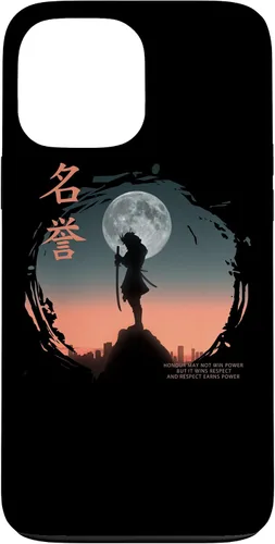 Vista 24 de Futuristic Ghost Samurai in Japanese Retro Cyberpunk Warrior Case for iPhone 17