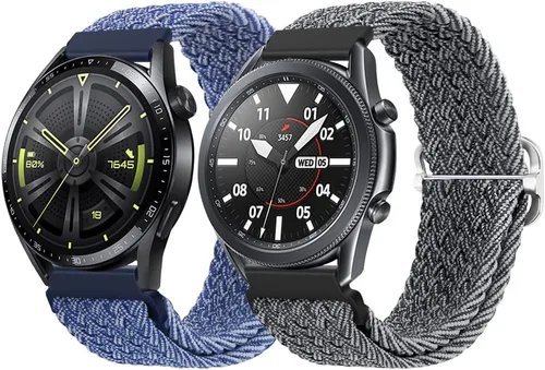 Vista 12 de Qimela Paquete de 2 correas deportivas compatibles con Samsung Galaxy Watch 7 6 5 4 1.575 in 1.732 in, Galaxy Watch 6 4 Classic Band 1.654 in 1.811